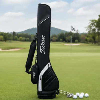 Túi Tập Golf Mini Titleist. Chất Liệu Da Pu Chống Nước Có Lợp Đệm Chống Sock Cho Gậy.