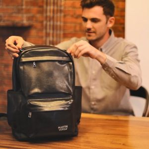 MARTIN VERSA TR16K Tas Pria Laptop / Macbook Ransel Kulit Sintetis PU Leather