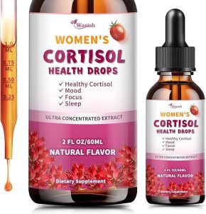 。TK Liquid Drops for Womens Cortisol Supplement  Female Natural Herbal Extract Complex