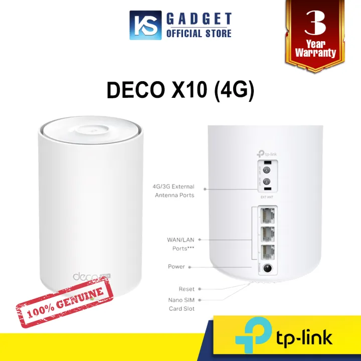 Deco X10-4G 4G+ AX1500 Whole Home Mesh WiFi 6 Gateway