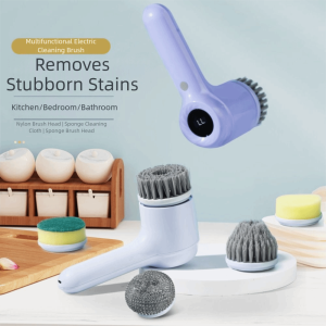 PICKIT 5-ใน-1 แปรงทำความสะอาดไฟฟ้า หลายฟังก์ชัน ชาร์จผ่าน USB แปรงขัดไฟฟ้า แบบพกพา ไร้สาย แปรงทำความสะอาด ห้องน้ำ