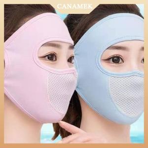[CANAMEK] Summer Ice Silk Face Balaclava Full Cover Summer Sun Ultra UV Protection Thin
