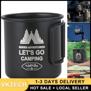 แก้วแคมป์ปิ้ง 300ML อลูมิเนียม น้ำหนักเบา สำหรับชาและกาแฟ เหมาะสำหรับการผจญภัยกลางแจ้ง