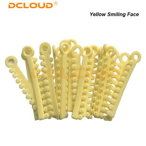 25Sticks 1000Pcs Mixing Color Personalized Cartoon O-Ring Rubber Bands Flower/Mickey/Kitty Orthodontic Dental Ligature Tie Ortho Brackets Dentist Treatment Materials