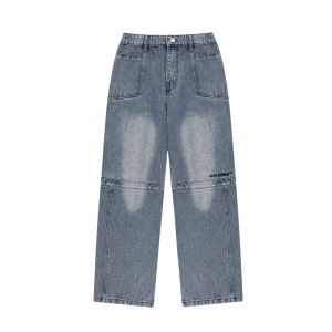 Quần jeans suông ống rộng bò nam nữ Local Brand Chính Hãng City Cycle quần jeans Line Up