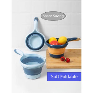 Foldable Collapsible WATER SCOOP DIPPER Water Ladle Multi-purpose Folding Durable Material Space Saving for Kitchen