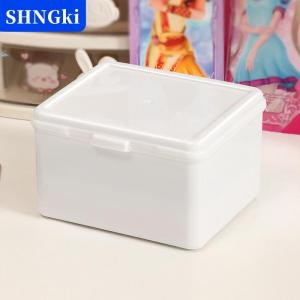 SHNGki Korean Transparent Storage Box Blind Box Card Photocard Storage Box Photo Card Organizer Classification Flip Box