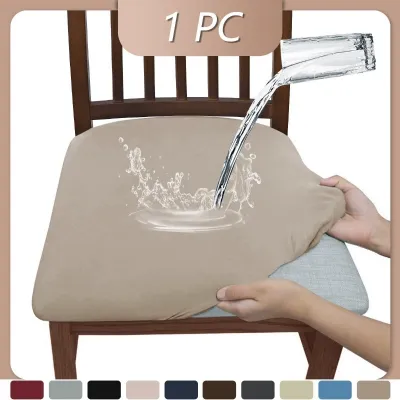 Milk Fiber Chair Cover Removable Dustproof and Waterproof Chair Cover Set Elastic Retractable Seat Protector