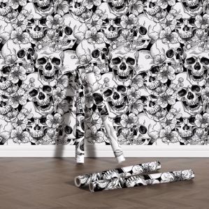home Wallpaper 10M*45CM Floral PVC Self adhesive Waterproof Wallpaper Home Decor Wall Covering For Living Room Bedroom Background Wall Stickers
