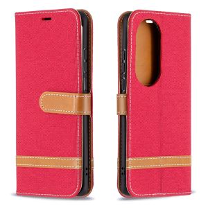 For Huawei P50 P50 Pro / Huawei P40 P40 Pro / Huawei P30 P30 Pro Phone Case Magnetic Denim Leather Wallet Card Slot Couples Flip Cover Casing