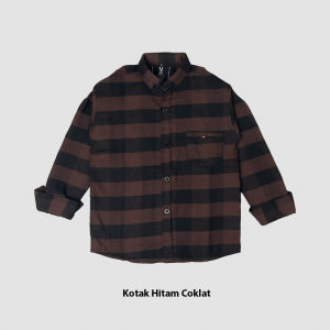 Kemeja flanel anak kekinian model terbaru bahan halus flanel premium Kemeja Anak Flanel Laki-Laki Lengan Panjang Best Seller 3-11 Tahun