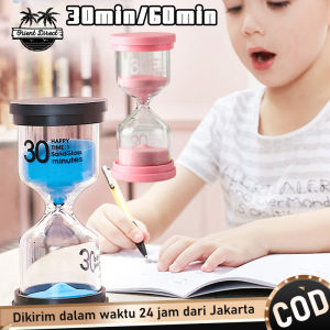 Jam Pasir Kaca Pengaturan Waktu Warna 30/60 Menit Hourglass Sand Clock Untuk Dekorasi Rumah Meja