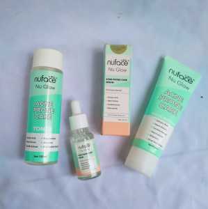 Nuface Paket 3in1 Paket Jerawat Dan Glowing BPOM Toner Serum Facial Wash