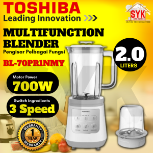 SYK Toshiba BL-70PR1NMY 2.0L 700W 3 Speeds Multi Function Kitchen Blender Juicer Grinder Electric Blender Mesin Pengisar Dapur