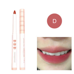 💄Orfila SHAQINUO Pensil Lipstik Beludru Kedelai Pensil Lipstik Kabut Lembut Matte Pensil Lipstik Teh Krim / Pena lipstik tahan lama / tahan air