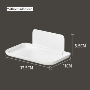 Foldable Board Shelf Bathroom Bedroom Wall-mounted Storage Plastic Storage Board Bathroom Folding Board