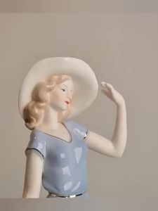 European light luxury decoration home living room decoration modern western womens ceramic handicrafts