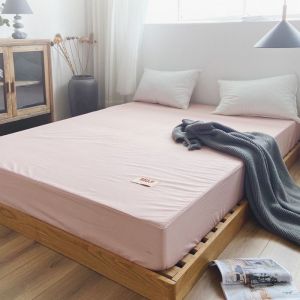 FELICE Muji Japanese Style Bedsheet Premium Bedsheet Bedding Queen Size Bed Sheet Fitted Bedsheet Washable Bedsheet cadar Bed