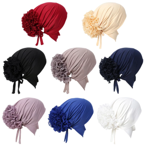 Stylish Head Scarf Wrap for Muslims Women Soft Headties Hat Bonnet Headgear Fashion Headties Hair Accessory