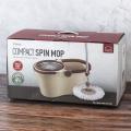 Bộ cây lau nhà vắt 360 độ Lock&Lock Compact Spin Mop - ETM466 - Màu nâu - Thép không gỉ - Hàng chính hãng. 