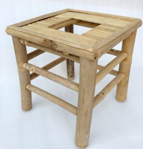 Ghế xông tre cho phụ nữ sau sinh kt 30x30x30 Ghế tre xông vùng kín cho sản phụ  (tặng kèm xốp lót ghế )