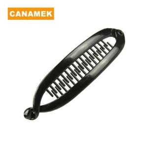 【CANAMEK】 Fashion Fish Shape Hair Claw Solid Color Simple Banana Hair Clips For Women Girls Wave Combs Hairpin Braide Clamp Clips