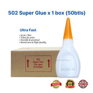 [Bulk] (1 *50Pcs) 502 Super Glue 3 Second Strong Super Glue (50Bottle x 20gram) All Purpose Gam Kuat Melekat