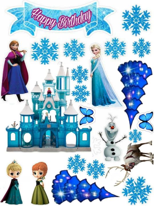 Topper cake frozen bisa custom nama | Lazada Indonesia