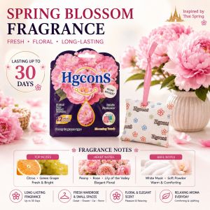 Hgcons Fabric Freshener Aromatic Fragrant bag Fresh spread long time 4 weeks(uncang penyegar udara)
