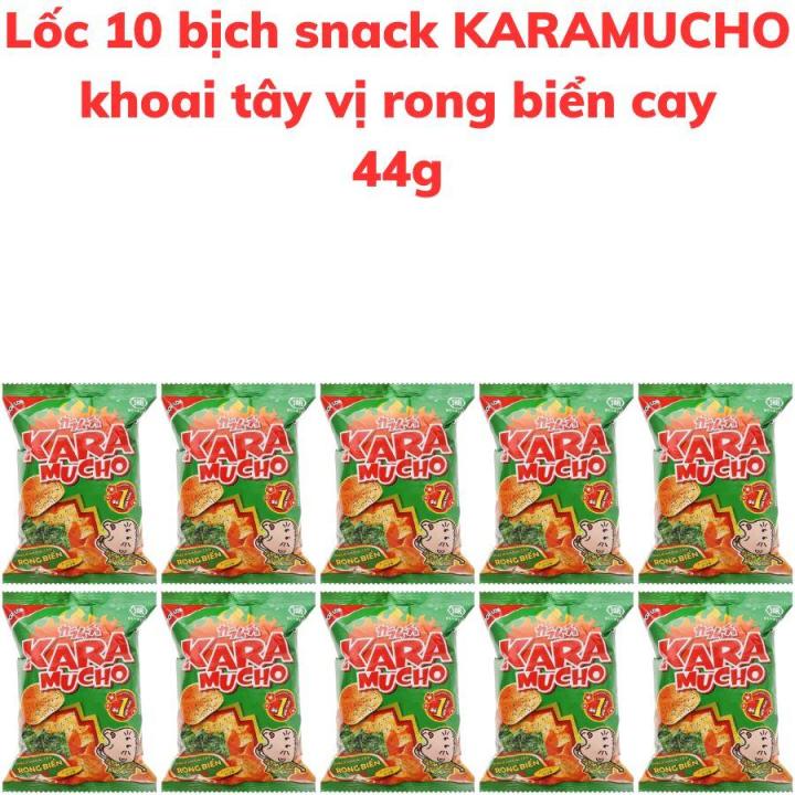 Bánh snack khoai tây KARAMUCHO vị rong biển cay 44g | Lazada.vn