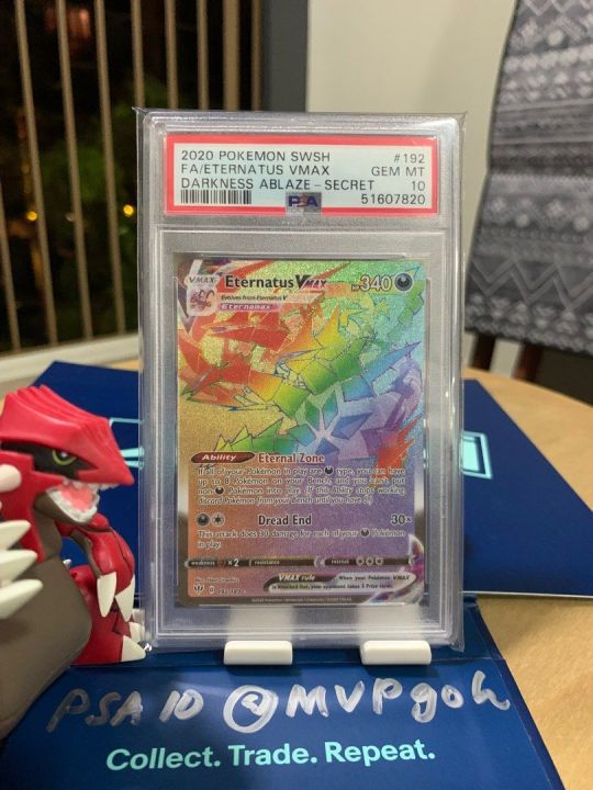 Eternatus SWSH Darkness Ablaze #192 Full Art Rainbow VMAX PSA 10 POKEMON  Card TCG PTCG psa10