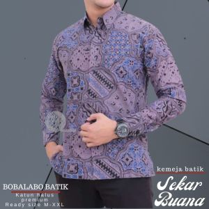 Batik Panjang Pria | Kemeja Pria Lapis Furing | Baju Batik Dewasa Laki-Laki Katun Premium