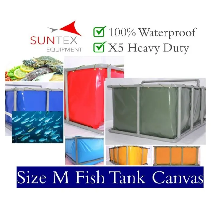 Size M Super Premium Thick Fish Tank Canvas Only Pool Aquarium