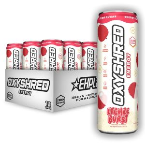 EHPlabs OxyShred Thermogenic Sugar-Free Clean Focus Boost Energy Drink RTD (Assorted) 12-Pack