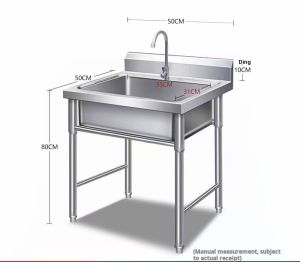 New 304 Double Layer Thickened Stainless Steel Worktop Kitchen Countertop Cutting Table Anvil Table Removable Tabletop