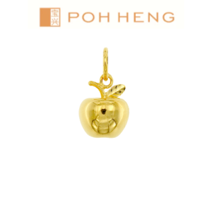 Poh Heng Jewellery 22K Golden Apple Pendant in Yellow Gold[Price By Weight]