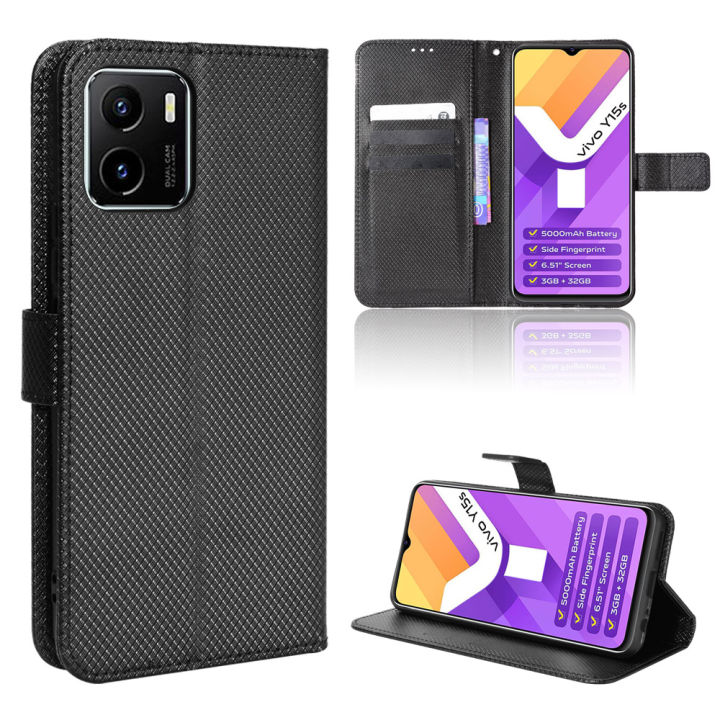 VIVO Y15S 2021 Case Casing Flip PU Wallet Leather Case