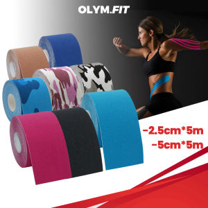 Kinesiology Tape 5cmx5m Sports Kineso Adhesive Elastic Tape Finger Knee Muscle Pain Relief Support Kt