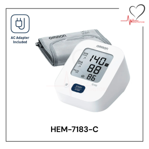 Omron EZ Power HEM-7183-C Upper Arm Blood Pressure Monitor | AC Adaptor Included | 22–32cm Cuff