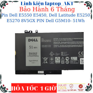 Pin Dell E5550 E5450 Dell Latitude E5250 E5270 8V5GX PIN Dell G5M10- 51Wh