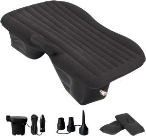 Car Air Inflatable Travel Mattress Bed Universal for Air Bed Pillow Trunk Sleeping Pad Outdoor Camping Mat Back Seat Multi Functional Sofa with Two Air Pillowsand Air Pump