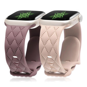 SHUNAICHI Straps For Apple Watch Band 44mm 42mm 45mm 41mm 49mm 40mm Engraved Silicone bracelet correa iwatch Series 8 9 SE 7 6 5 4 3 Ultra