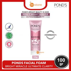 Ponds Bright Miracle Ultimate Clarity Niasorcinol Facial Foam (100gr/50gr) 20x kekuatan mencerahkan & menutrisi
