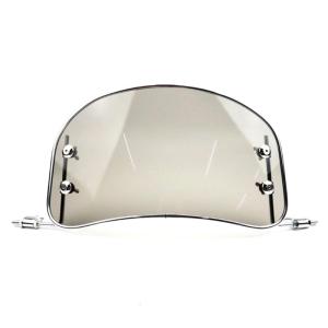 Motorbike Windshield Universal Motorcycle Windscreen Motorbike Wind Deflector Fits for Most Motorcycle Clear/Black