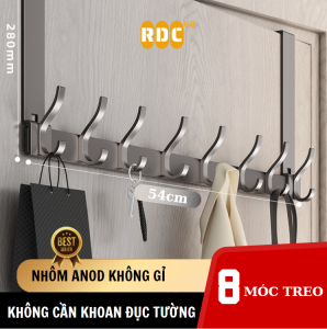 Móc treo sau cửa Móc treo cửa không khoan Không làm hỏng cửa Dễ dàng thay đổi vị trí