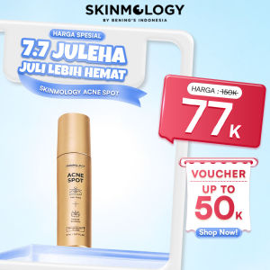 Skinmology By Benings Indonesia - Acne Spot Jerawat - Niacinamide Salicyloyl Decapeptide - Menyembuhkan Mengempeskan Jerawat Bruntus Meredakan Kemerahan  - Pria Wanita Busui