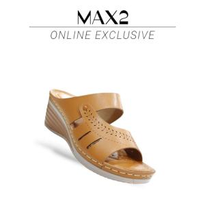 Max2 - Modern Womens PU Wedge Shoes with Stitching | Comfortable & Durable | Velcro | 6.5cm Heel Height | Lightweight & Comfortable