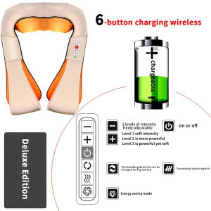 Tengfa Lina Điện Shiatsu Trở Lại thiết bị mát-xa cổ vai cơ thể Hồng Ngoại Nước Nóng 4D Nhào Xe/Massage Nhà Khăn Choàng Thiết Bị Máy mát-xa cổ