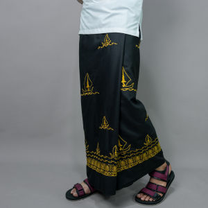 Katsae - Sarung Bordir Motif Riau Bordir Timbul Sarung Pria Dewasa Sarung Sholat 100% Bordir