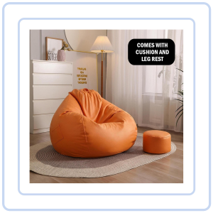 【Pure Care】 K1 Waterproof Tech Cloth Beanbag Lazy Minimalist Sofa Seat Cushion Dining Room Bedroom Comfort Chair
